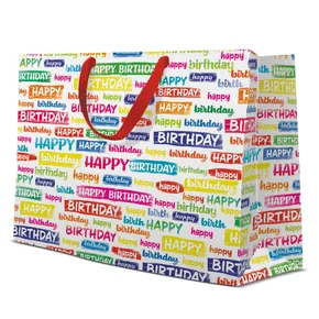 Darčeková taška horizontálna - Birthday Wishes 33,5x13x26,5 cm